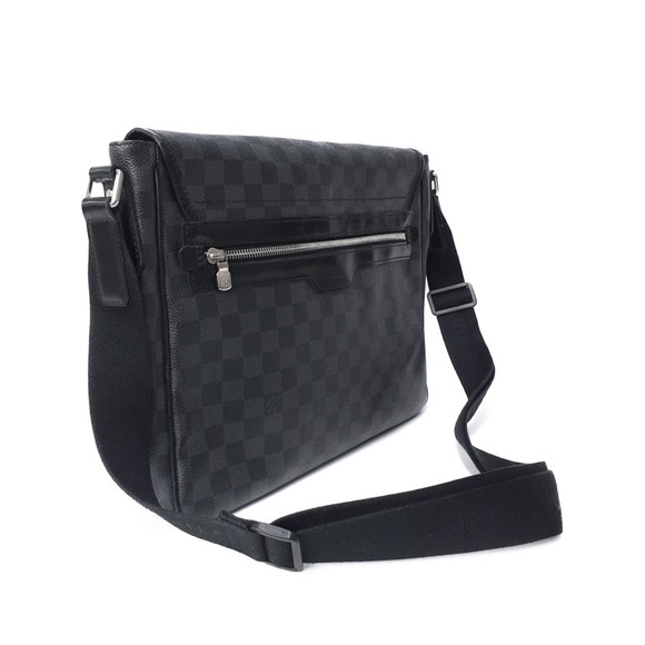 Louis Vuitton Damier Graphite Daniel MM Shoulder Bag Black - Picture 2 of 9